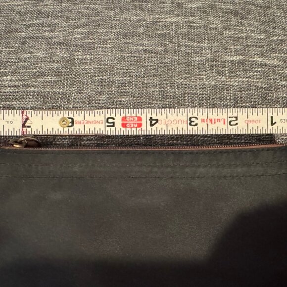 Dooney & Bourke Black Nylon Leather Suede Trim Duck Logo Crossbody Bag Pouchette - Picture 7 of 7